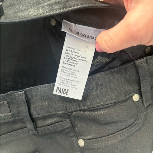 Paige Size 26, Verdugo Ankle Jeans, waist is 14, length is 28 - Picture 3 of 5